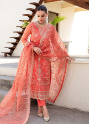 Buy Luxury Peach Embroidered Pakistani Salwar Kameez Dupatta Suit