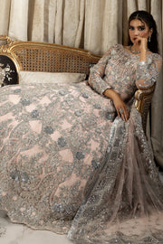 Buy Luxury Pink Embroidered Pakistani Wedding Dress in Pishwas Frock Style