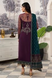 Buy Luxury Purple Shade Embroidered Pakistani Salwar Kameez Dupatta Suit 2024