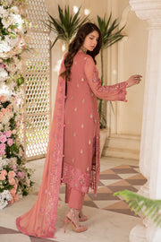 Buy Luxury Tea Pink Embroidered Pakistani Salwar Kameez Dupatta Party Dress