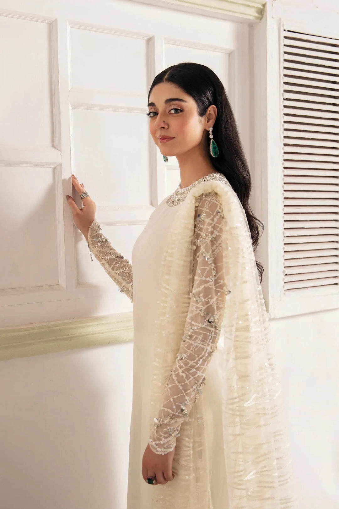 Buy Luxury White Embroidered Pakistani Salwar Kameez Dupatta Salwar Suit 2023