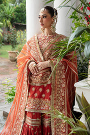 Buy Maroon Heavily Embellished Pakistani Party Dress Sharara Kameez 2023