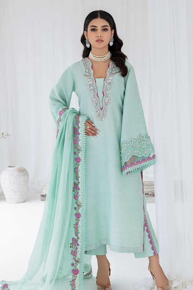 Buy Mint Aqua Pakistani Salwar Suit with Embroidered Salwar Kameez Dupatta