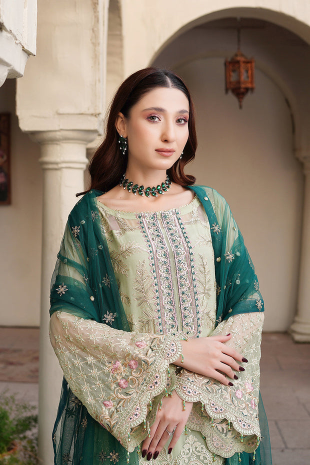 Buy Mint Green Embroidered Pakistani Salwar Kameez with Sea Green Dupatta 2023