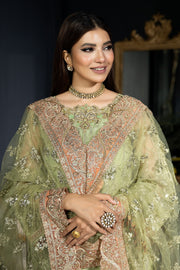 Buy Mint Green Embroidered Pakistani Wedding Dress in Kameez Trousers Style 2023