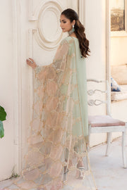 Buy Mint Green Heavily Embroidered Chiffon Pakistani Salwar Kameez Suit