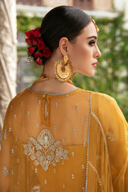 Buy Mustard Heavily Embellished Pakistani Wedding Dress Kameez Sharara 2023