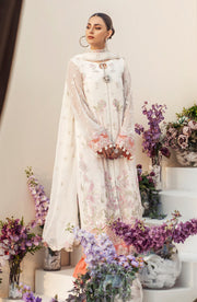 Buy Off White Embroidered Long Pakistani Salwar Kameez with Dupatta