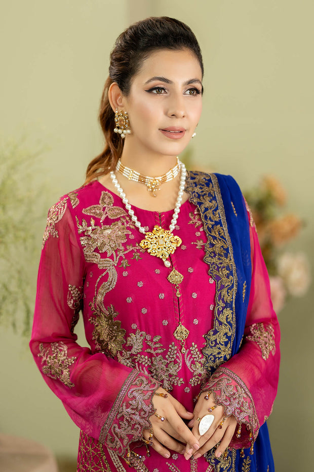 Buy Pakistani Salwar Kameez Heavily Embroidered Shocking Pink Salwar Suit 2023