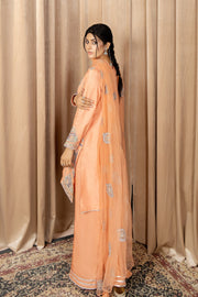 Buy Pakistani Salwar Kameez in Peach Color with Dupatta Salwar Suit