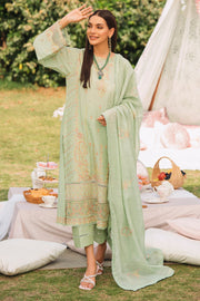 Buy Pakistani Salwar Suit in Pistachio Green Embroidered Salwar Kameez