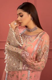 Buy Peach Pink Heavily Embroidered Pakistani Salwar Kameez Party Wear 2023