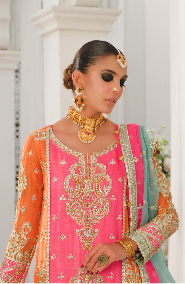 Buy Pink Heavily Embellished Pakistani Salwar Kameez Wedding Dress