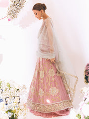 Buy Pink Heavily Embellished Pakistani Wedding Dress Pishwas Frock