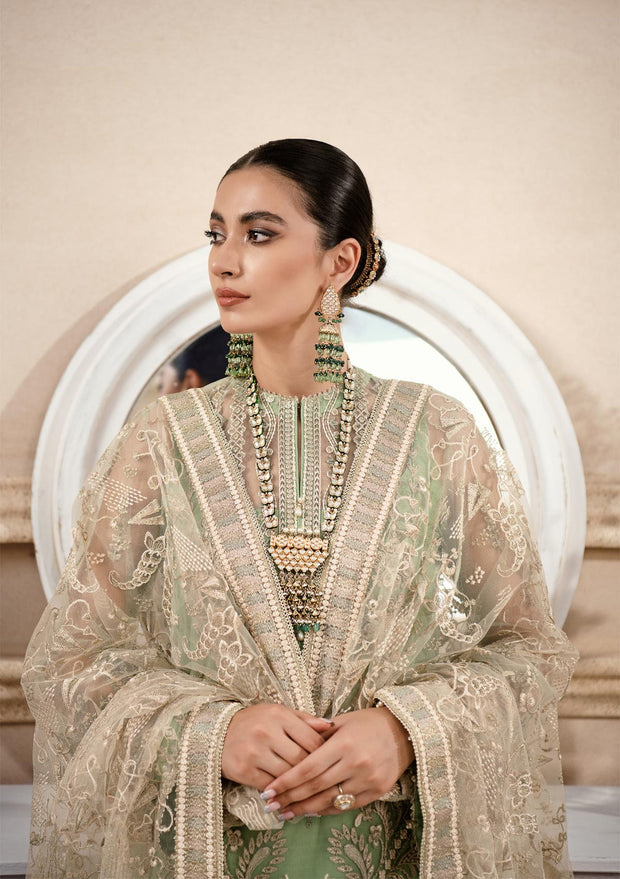 Buy Pistachio Embroidered Pakistani Salwar Suit Dupatta Salwar Kameez