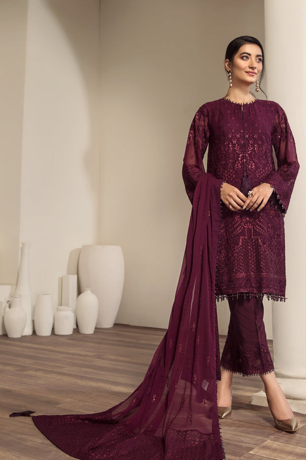 Buy Purple Embroidered Pakistani Salwar Kameez Dupatta Salwar Suit