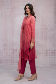 Buy Reddish Pink Embroidered Pakistani Salwar Kameez Dupatta Salwar Suit