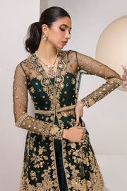 Buy Regal Green Embroidered Pakistani Wedding Dress Gharara Kameez Style 2023