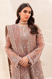 Buy Royal Brown Embroidered Pakistani Kameez Sharara Wedding Dress 2023