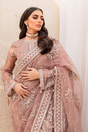 Buy Royal Brown Embroidered Pakistani Kameez Sharara Wedding Dress