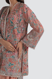 Buy Royal Chauntae Pink Luxury Pret Short Shirt Style Pakistani Salwar Kameez