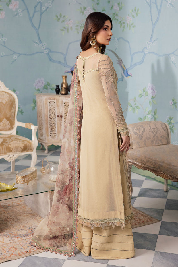 Buy Royal Embroidered Skin Gold Pakistani Salwar Kameez Dupatta Suit