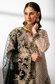 Buy Royal Ivory Shade Pakistani Salwar Kameez Embroidered Party Wear
