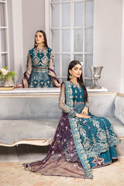 Buy Sea Green Heavily Embellished Pakistani Maxi Style Wedding Dress