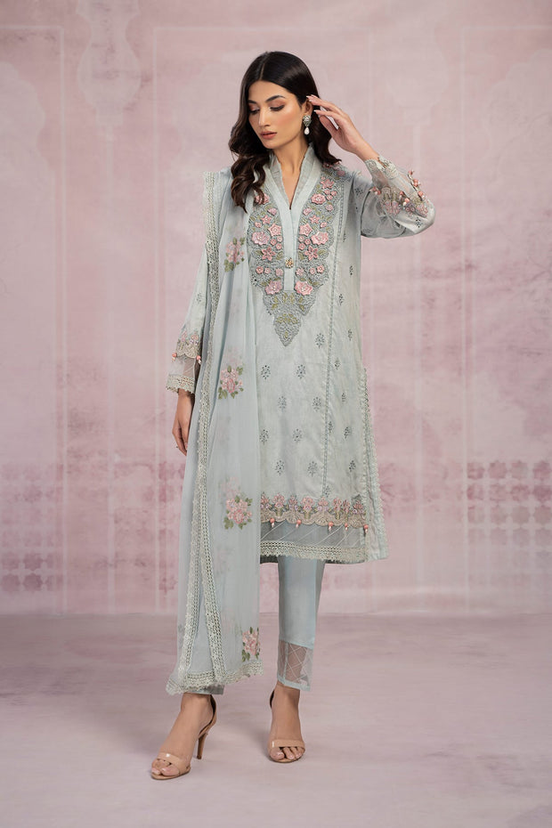 Buy Sky Blue Embroidered Pakistani Salwar Kameez with Dupatta Salwar Suit 2023