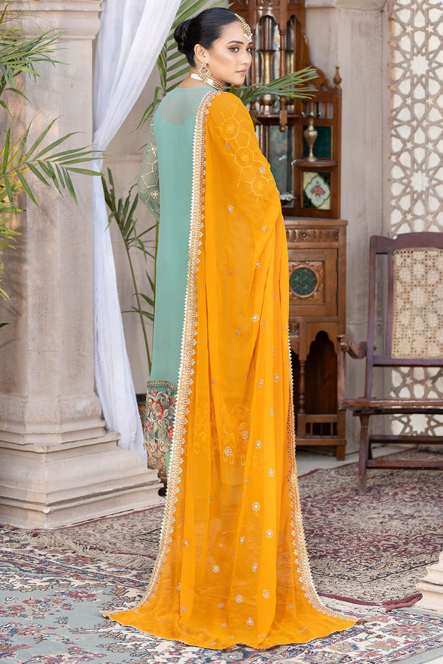 Buy Sky Blue Heavily Embroidered Pakistani Kameez Salwar Suit Dupatta