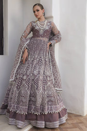 Buy Smoke Purple Heavily Embroidered Pishwas Pakistani Wedding Dress 2023