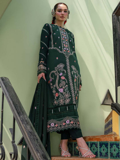 Buy Tea Green Embroidered Pakistani Salwar Kameez Dupatta Party Dress 2023