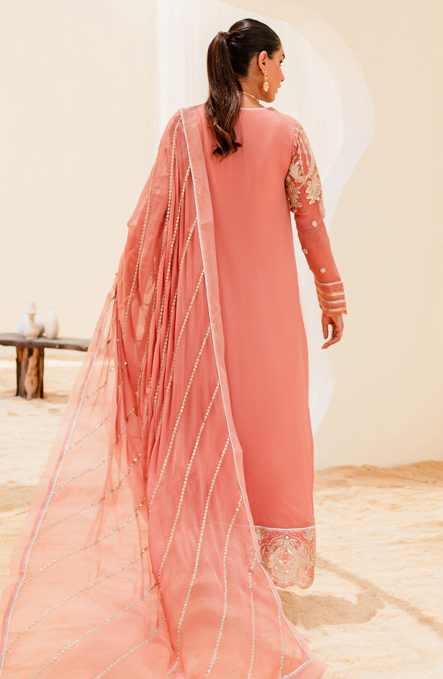 Buy Tea Pink Embroidered Pakistani Salwar Kameez Dupatta Classic Suit