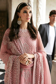 Buy Tea Pink Heavily Embellished Pakistan Wedding Dress Kameez Sharara 2023