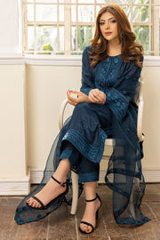 Buyb Teal Blue Embroidered Pakistani Salwar Kameez Dupatta Salwar Suit 2023