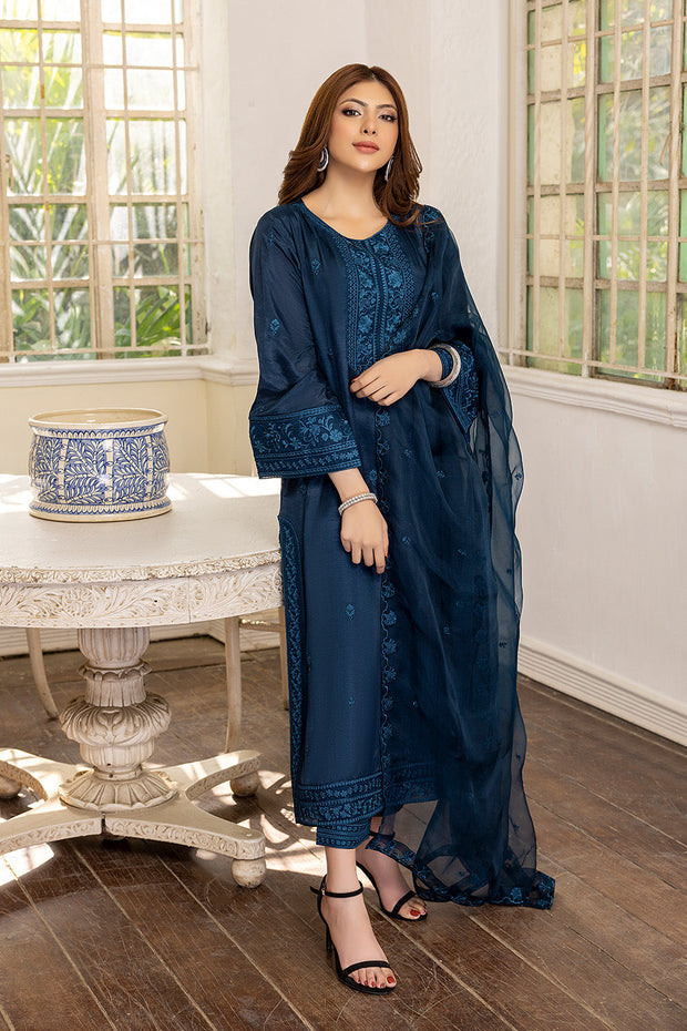 Buy Teal Blue Embroidered Pakistani Salwar Kameez Dupatta Salwar Suit