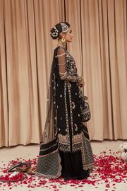 Buy Traditional Black Multi color Embroidered Pakistani Wedding Dress