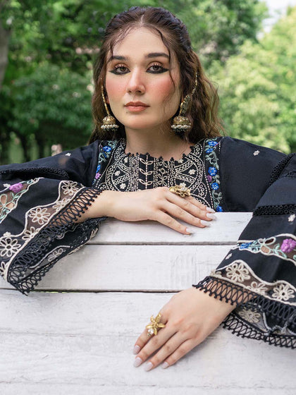 Buy Traditional Black Pakistani Salwar Kameez Style Dupatta Salwar Suit