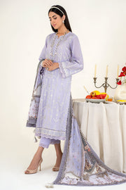 Buy Traditional Lilac Embroidered Pakistani Salwar Kameez Dupatta