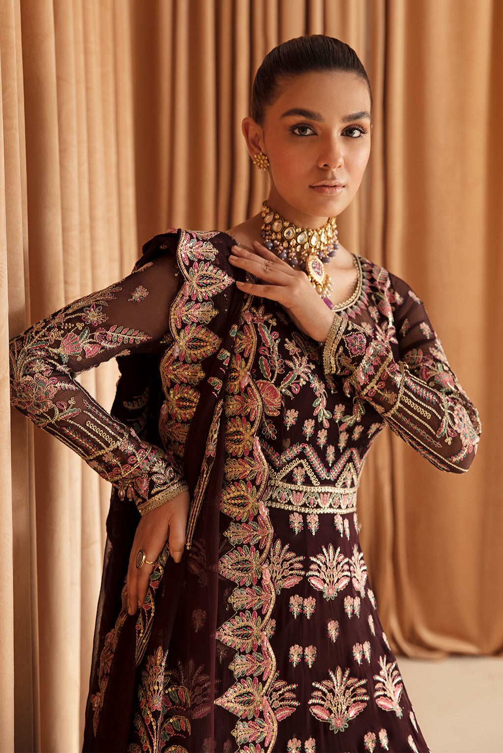 brown wedding dress pakistani Traditional Pishwas Style MEDIUM White Gold Sequined Halter Silver Sequin Slip Dress Indian wedding Suits Size:XSML
