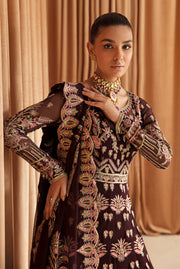 Buy Traditional Pakistani Wedding Dress Pishwas Style in Rust Brown Color 2023