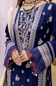 Buy Traditional Royal Blue Embroidered Pakistani Salwar Kameez Party Wear