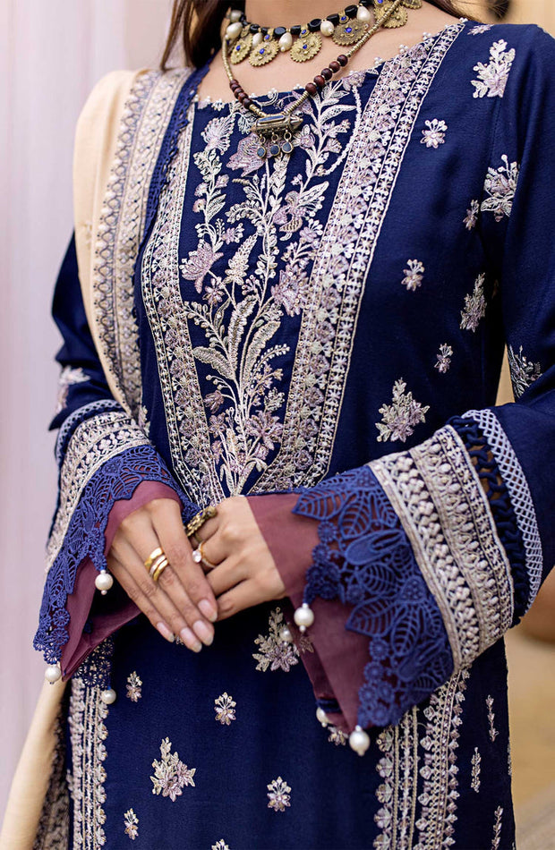 Buy Traditional Royal Blue Embroidered Pakistani Salwar Kameez Party Wear