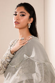 Turquoise Embroidered Pakistani Wedding Dress in Gahrara Kameez Style