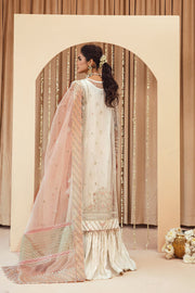 Buy White Heavily Embellished Pakistani Kameez Sharara Wedding Dress