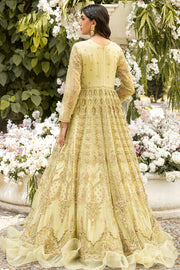 Buy Yellow Lime Heavily Embellished Pishwas Pakistani Wedding Dress 2023
