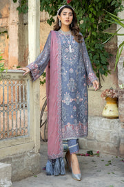 Chiffon Kameez Trouser Pakistani Embroidered Eid Dress