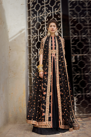 Chiffon Long Pishwas Lehenga Pakistani Party Dresses