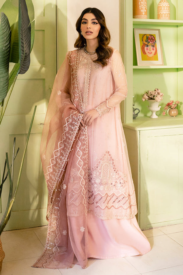 Classic Baby Pink Embroidered Pakistani Salwar Kameez Party Dress