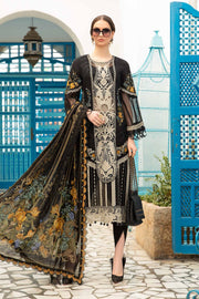 Classic Black Embroidered Lawn Maria B Pakistani Salwar Kameez